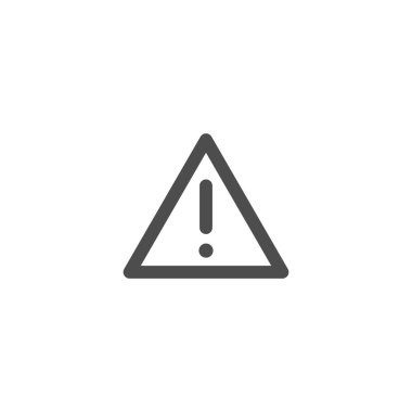 Dikkat ikonu, Ünlem işareti. Tehlike. Tehlike simgeleri, modern ağ ve mobil konekt için uyarı işareti. Alarm, Alarm, Hata simgeleri.