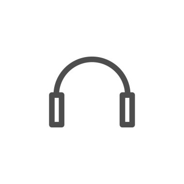 Kulaklık ikonu. Modern web ve mobil Ui tasarımları için kablosuz kulaklık, kulaklık simgeleri.