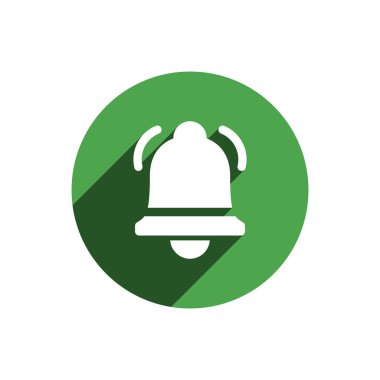 Çan simgesi. Zil, Alarm, alarm işaretleri. Modern mobil ve web uygulamaları Ui / Ux tasarımı için İleti / Sohbet Bildirimleri sembolü.