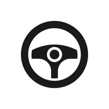 Direksiyon ikonu. Mükemmel mobil ve web Ui tasarımı için direksiyon, araba direksiyon çizimi