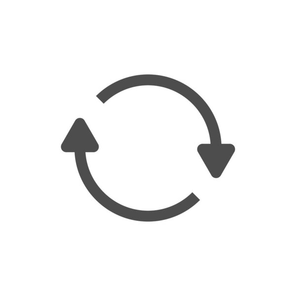 Refresh, Reload icons. Sync, Restore, Update signs for modern web page designs.