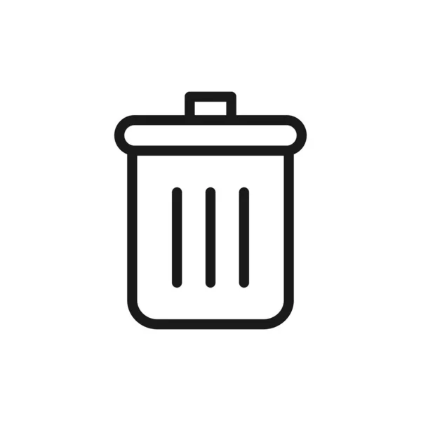 Sembolü sil, sil. Çöp kutusu, çöp tenekesi, çöp kutusu ikonu. Çöp kutusu, mükemmel mobil ve web Ui tasarımı sembollerini sil.