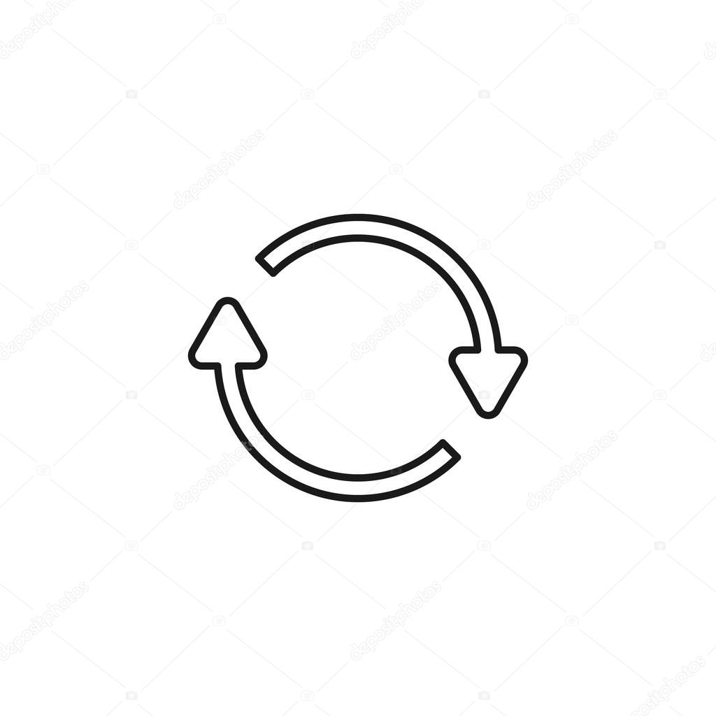 Refresh, Sync icon. Reload, Update signs for modern web page designs.