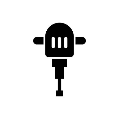 Gimlet makinesi simgesi. Delme, kazma aleti sembolü. Elle gimlet aleti. Tamir, bakım tabelası.