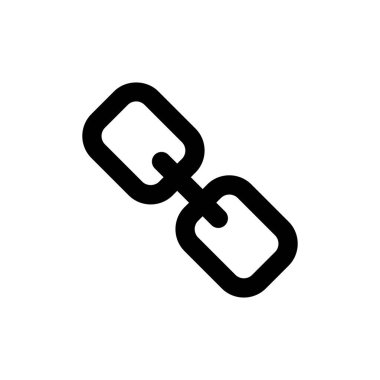 Bağlantı simgesi. Zincir simgesi. Hiper Bağlantı, Web Bağlantı çizimleri.