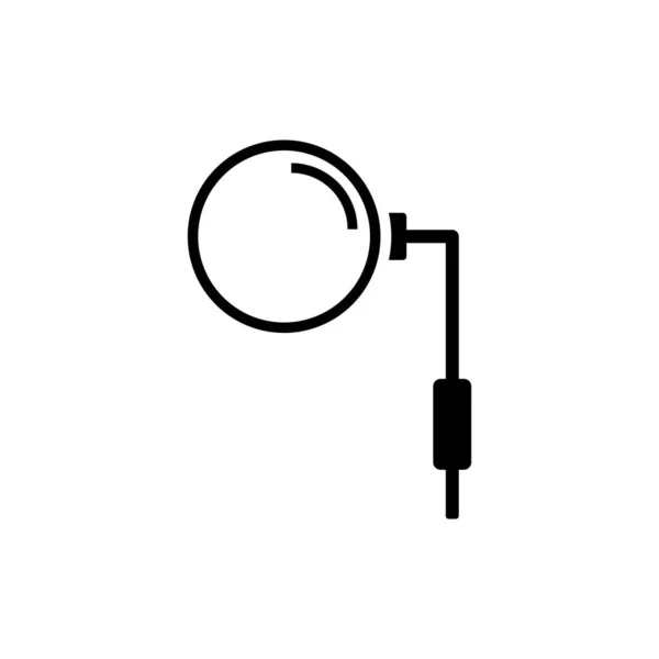 Иконка Ювелирного Лупа Стиле Линии Увеличительное Стекло — стоковый вектор