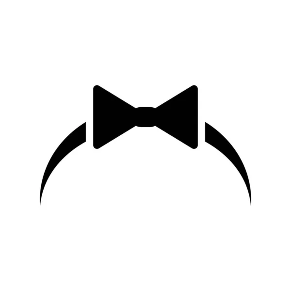 Bow Tie Icon Line Style Stylish Ribbon Bow Symbol Fashion — Stock Vector