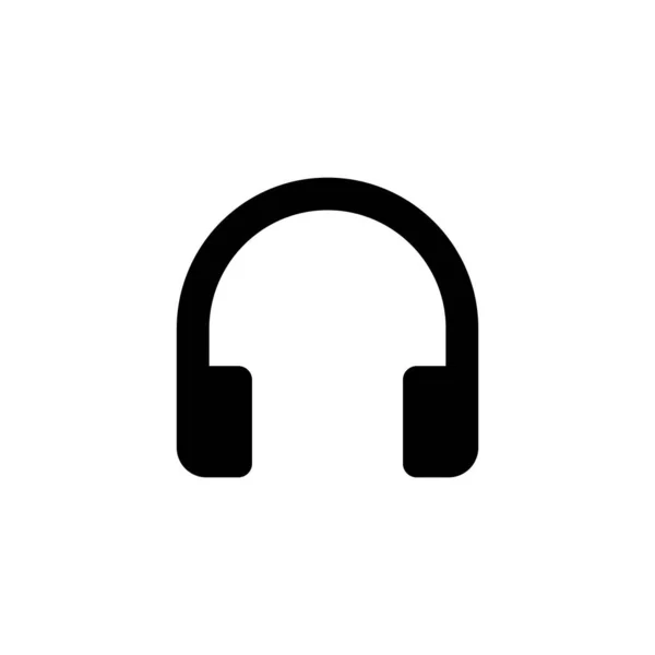 Εικονίδιο Ακουστικών Σταθερή Γραμμή Σήμα Στερεοφωνικών Ακουστικών Μέσα Unmute Σύμβολο — Διανυσματικό Αρχείο