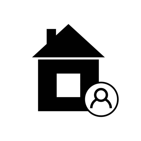 Haus Ikone Linienstil Heimatschild Immobilien Hypothekenkonzept Für Perfekte Web Und — Stockvektor