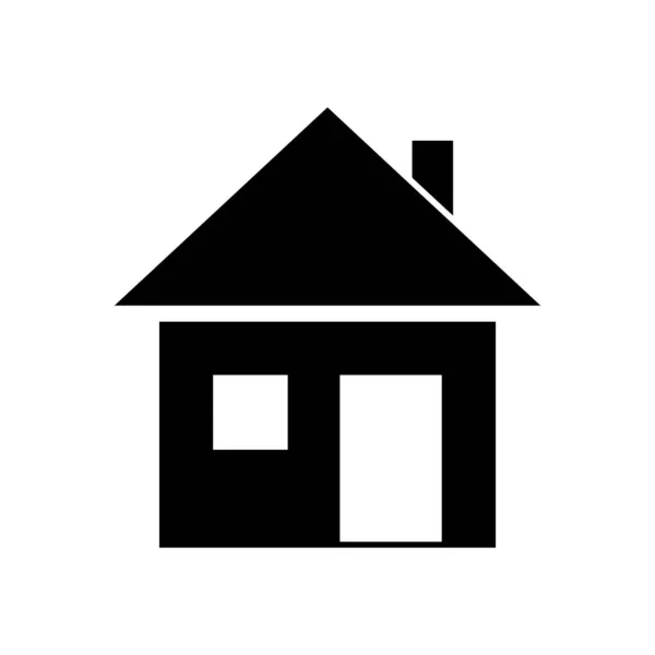 House Icoon Lijn Stijl Thuis Teken Onroerend Goed Hypotheek Concept — Stockvector