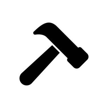 Pençe çekiç simgesi. Çivi çekici sembolü. Mükemmel ağ ve mobil uygulama tasarımları için elle tamir aracı.