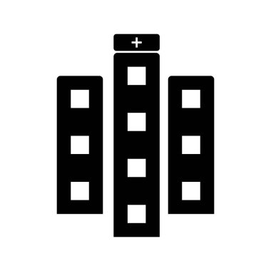 İş geliştirme ikonu sağlam bir çizgide. Daire, kiralık mülk tabelası. Emlak konsepti. Mükemmel ağ ve mobil uygulama tasarımları için modern şehir mimari sembolü.