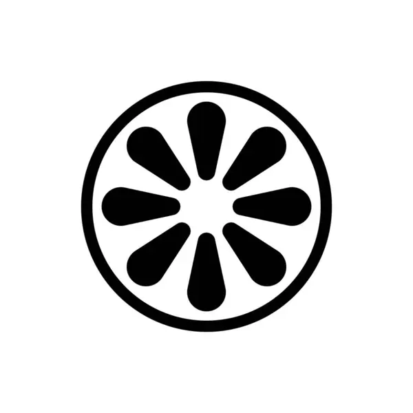 しっかりとしたラインスタイルのハニーデューメロンのアイコン メロン ジューシーな果物のシンボル — ストック写真