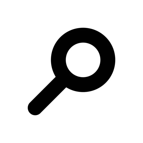 Browser Suchbutton Symbol Zeilenstil Lupensymbol — Stockfoto