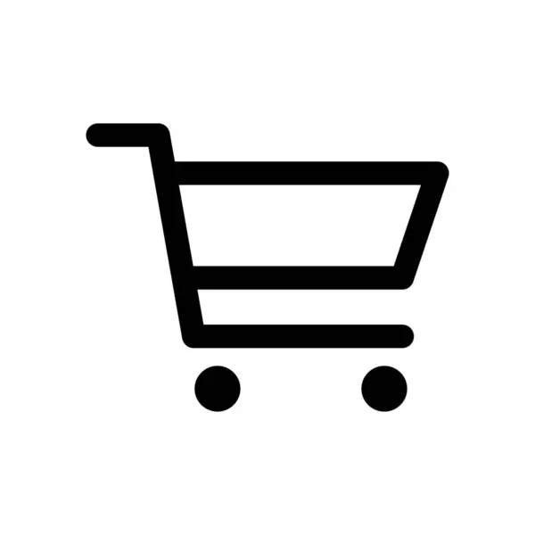 Значок Корзины Символ Тележки Супермаркете Значок Корзины Магазина Электронной Коммерции — стоковое фото
