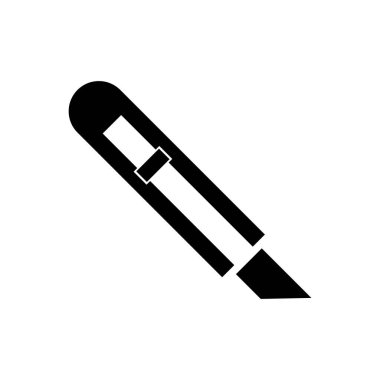 Satır biçiminde kalem simgesi. Eğitim, kırtasiye tabelası.