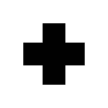 Basit artı simge. Tıbbi işaret. Satır tasarımı.