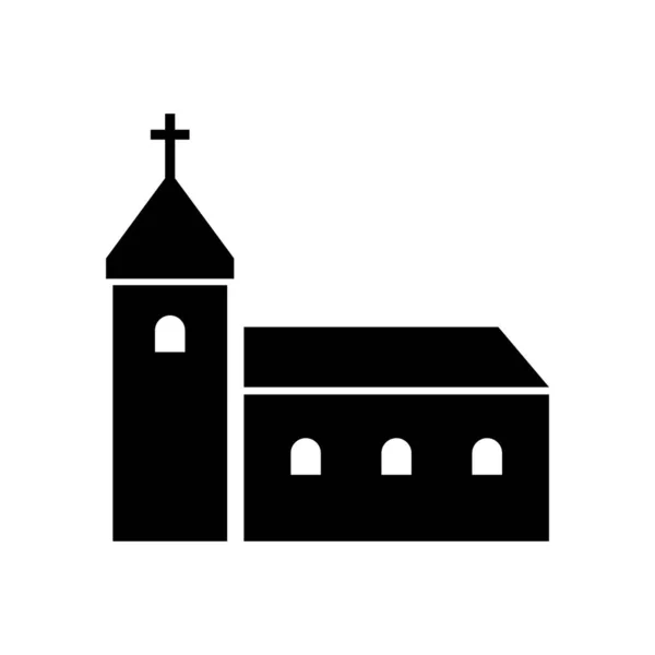 Manastır binası ikonu. Abbey, kilise işareti. Dini kavram.