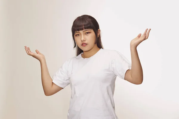 Girl Model Expression Posture — 스톡 사진