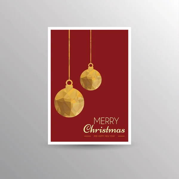 Christmas card template — Stock Vector