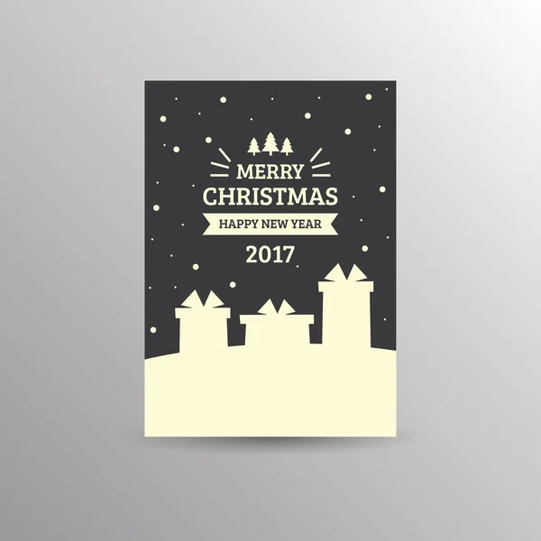 Christmas card template — Stock Vector