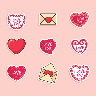 Sevgililer günü çıkartmaları