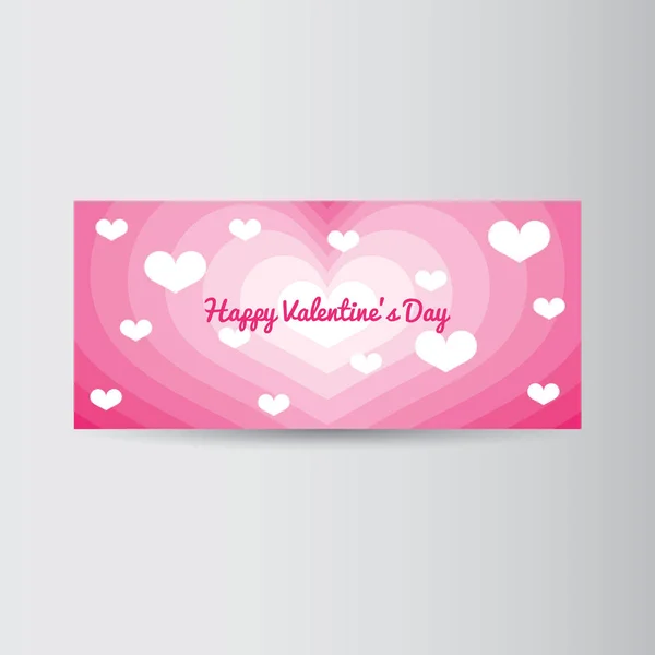 Valentines day banner — Stock Vector
