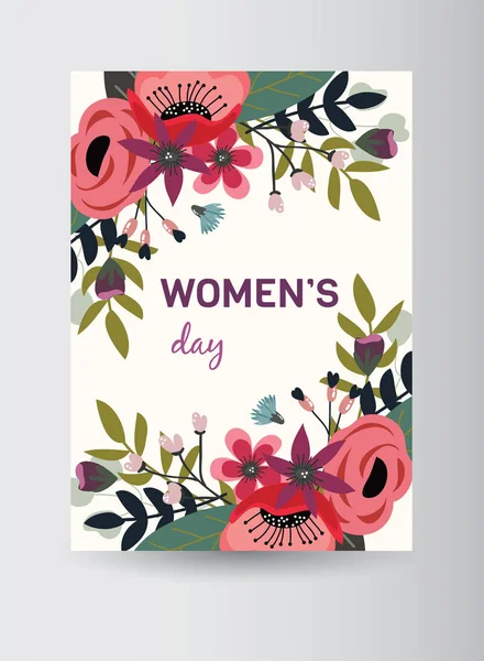 Women's day card — Stock Vector