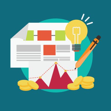 İş planı Infographic simgeleri ile