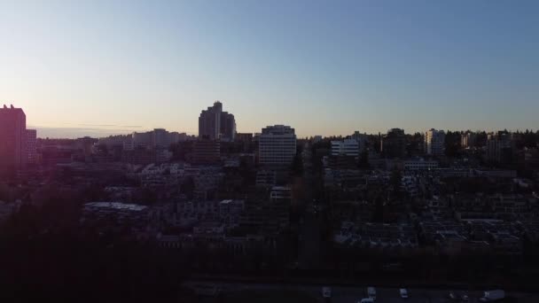 Vancouver Hospital Area Sunrise Sky — 비디오