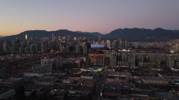 Вид Повітря Міст Камбі Місто Ванкувер — стокове відео