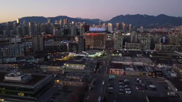 温哥华普莱森特山区的商业屋顶 — 图库视频影像