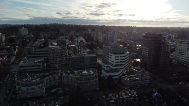 Βανκούβερ Γειτονιά Ηλιόλουστο Πρωί — Αρχείο Βίντεο