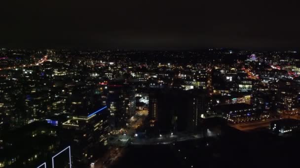 Olimpiyat Köyünün Vancouver Hava Görüntüsü — Stok video