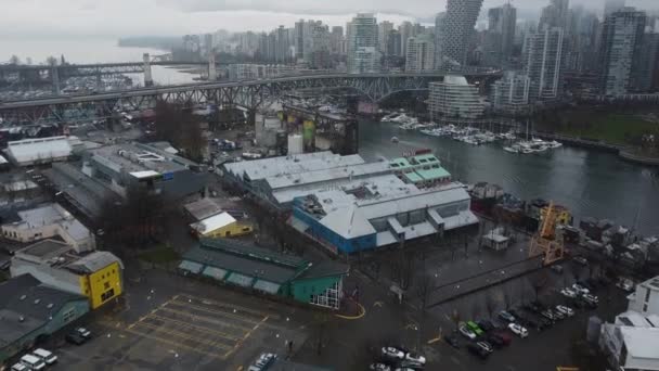 Vue Aérienne Île Granville Pont — Video