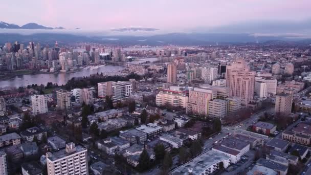 Вид Воздуха Район Ванкуверской Больницы — стоковое видео