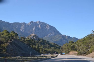 Gökyüzü, dağ, doğa, manzara, üst, bulut, deniz, mavi,