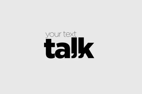 Chat Sprache Nachricht Geschäft Kommunikation Vektor Sprechen Sprechen Logo Design — Stockvektor