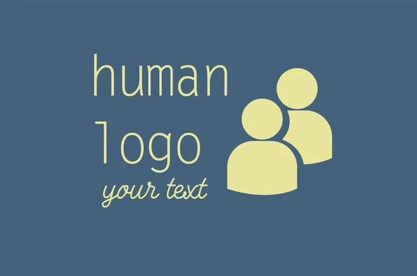 Personas Negocio Humano Hombre Empresa Silueta Creativo Logotipo Símbolo Deporte — Archivo Imágenes Vectoriales