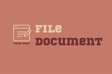 vektör, kağıt, dosya, belge, doktor, güvenlik, iş, güvenlik, simge, konsept