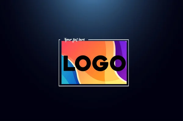 Art Vektör Tasarım Logo Doğrusal Çizgi Kraliyet Lüks Grafik Süs — Stok Vektör