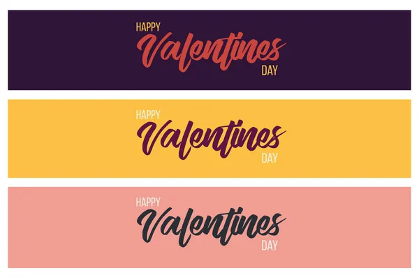 Valentine Vetor Modelo Amor Cartão Fundo Saudação Ilustração Bandeira Fevereiro — Vetor de Stock