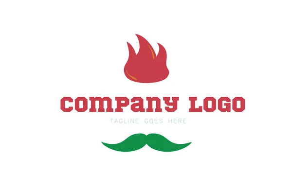 Diseño Logotipo Fuego Vector Símbolo Llama Icono Signo Ilustración Calor — Archivo Imágenes Vectoriales