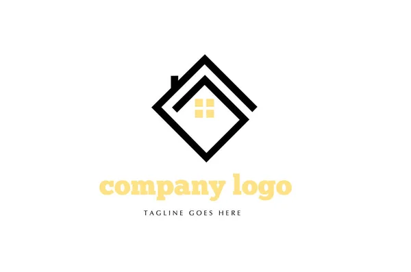 Home Logo Segno Simbolo Vettore Casa Icona Illustrazione Concetto Tenuta — Vettoriale Stock