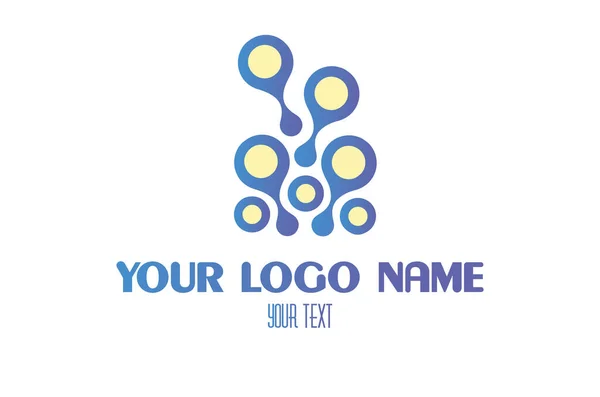 Business Symbol Icon Design Vector Abstract Sign Company Technology Geometric — Vector de stock