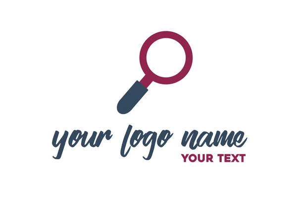 Vector Symbol Zoom Logo Design Illustration Sign Icon Glass Search — 图库矢量图片