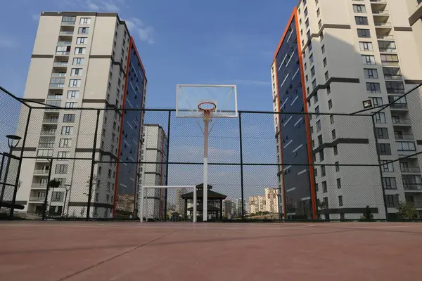 Fútbol Fútbol Fútbol Hierba Estadio Campo Deporte Juego Meta Fondo — Foto de Stock