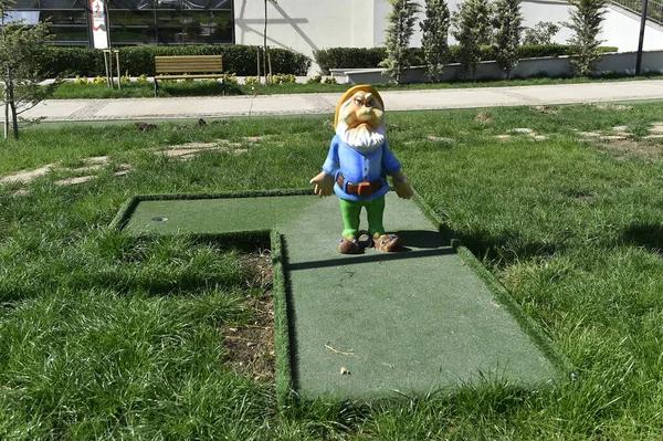 Hračka Park Muž Chlapec Dítě Málo Šťastný Dětství Roztomilý Venkovní — Stock fotografie