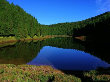 Azores, Sao Miguel adasındaki göl.