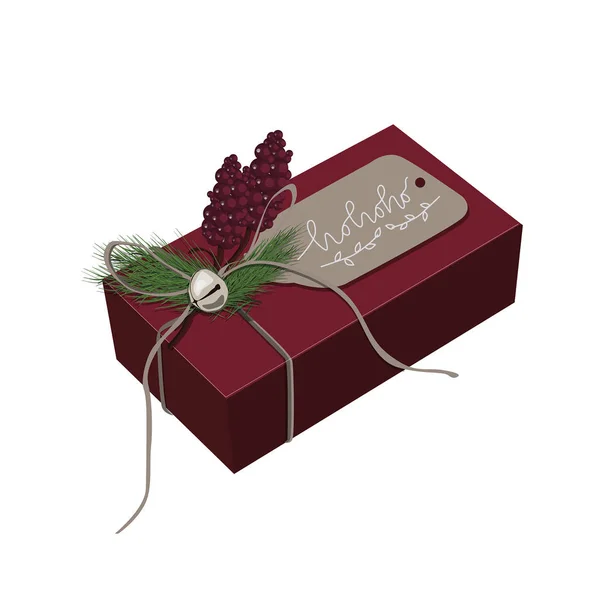 Bright picture vector illustration christmas new year packaging — 스톡 벡터